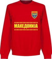 Macedonië Team Sweater - Rood - XL