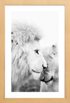 JUNIQE - Poster met houten lijst A Softer Side -13x18 /Grijs & Wit