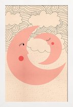 JUNIQE - Poster in houten lijst Sweet Dreams -60x90 /Roze