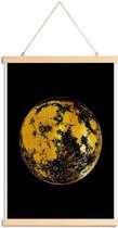 JUNIQE - Posterhanger Lunar gouden -40x60 /Goud & Zwart