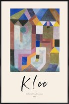JUNIQE - Poster in kunststof lijst Klee - Colorful Architecture -20x30
