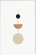 JUNIQE - Poster met kunststof lijst Pendulum gouden -30x45 /Goud &