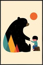 JUNIQE - Poster met kunststof lijst Promise -13x18 /Kleurrijk