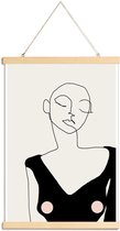 JUNIQE - Posterhanger Day -30x45 /Ivoor & Zwart