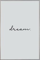 JUNIQE - Poster met kunststof lijst Dream -40x60 /Roze