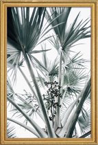 JUNIQE - Poster met houten lijst Beach Palm Fruits -20x30 /Grijs &