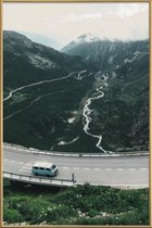 JUNIQE - Poster met kunststof lijst Zwitserse Alpen -20x30 /Grijs &