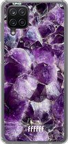 6F hoesje - geschikt voor Samsung Galaxy A12 - Transparant TPU Case - Purple Geode #ffffff