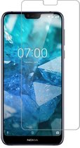 Nokia 7.1 Screenprotector - Beschermglas Nokia 7.1 Screen Protector Glas - 1 stuk - nokia 7.1 Screenglass