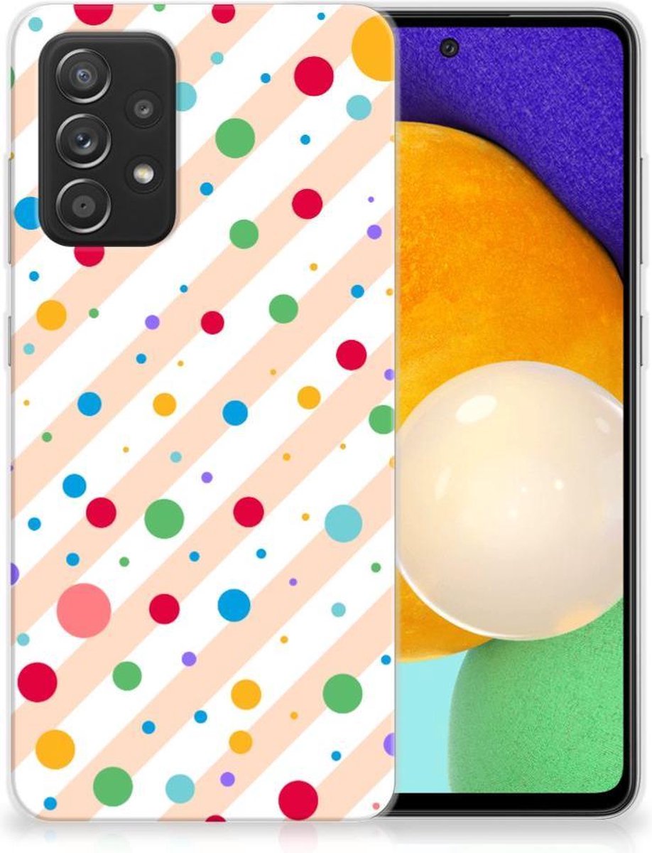 Back Cover voor Samsung Galaxy A52 (5G/4G) TPU bumper Dots