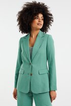 WE Fashion Dames blazer van linnenmix