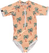 Beach & Bandits - UV Badpak voor meisjes - Palm Breeze - Sunny Cream - maat 104-110cm - UPF50+ Zonbescherming - Ademend materiaal