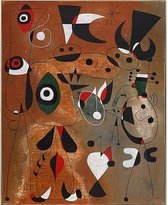 Joan Miro Abstract Watercolor Poster 8 - 30x40cm Canvas - Multi-color