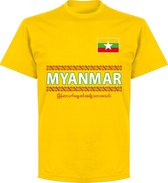 Myanmar Team T-Shirt - Geel - XS