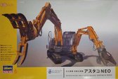 1:35 Hasegawa 54004 Hitachi Astaco NEO - Double Arm Working Machine Plastic Modelbouwpakket
