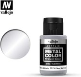 Vallejo 77716 Metal Color Semi Matt Aluminium - Acryl (32 ml) Verf flesje