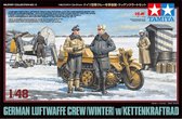 1:48 Tamiya 32412 Luftwaffe &Kettenkraftrad Winter with 5 Figures Plastic kit