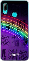 Honor 10 Lite Hoesje Transparant TPU Case - Love is Love #ffffff