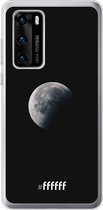 Huawei P40 Hoesje Transparant TPU Case - Moon Night #ffffff