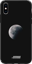 iPhone X Hoesje TPU Case - Moon Night #ffffff