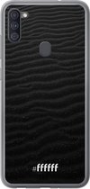 Samsung Galaxy A11 Hoesje Transparant TPU Case - Black Beach #ffffff