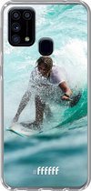 Samsung Galaxy M31 Hoesje Transparant TPU Case - Boy Surfing #ffffff