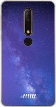 Nokia X6 (2018) Hoesje Transparant TPU Case - Star Cluster #ffffff