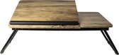 Gusta luxe - Laptoptafel - Laptopstandaard - Schoottafel - Bedtafel - hout - Minimale schermafmeting: 9 - Maximale schermformaat: 17