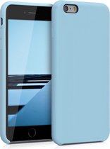 kwmobile telefoonhoesje voor Apple iPhone 6 Plus / 6S Plus - Hoesje met siliconen coating - Smartphone case in duifblauw