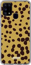 Samsung Galaxy M31 Hoesje Transparant TPU Case - Cheetah Print #ffffff