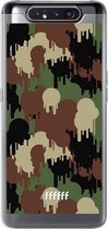 Samsung Galaxy A80 Hoesje Transparant TPU Case - Graffiti Camouflage #ffffff