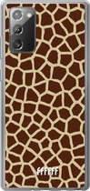 Samsung Galaxy Note 20 Hoesje Transparant TPU Case - Giraffe Print #ffffff