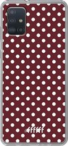 6F hoesje - geschikt voor Samsung Galaxy A52 - Transparant TPU Case - Burgundy Dots #ffffff