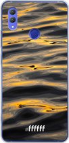 Honor Note 10 Hoesje Transparant TPU Case - Water Waves #ffffff