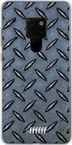 Huawei Mate 20 Hoesje Transparant TPU Case - Diamond Plate #ffffff