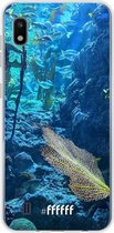 Samsung Galaxy A10 Hoesje Transparant TPU Case - Coral Reef #ffffff