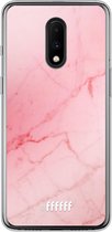 OnePlus 7 Hoesje Transparant TPU Case - Coral Marble #ffffff