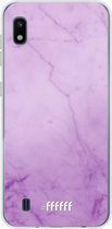 Samsung Galaxy A10 Hoesje Transparant TPU Case - Lilac Marble #ffffff