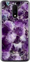 OnePlus 7 Hoesje Transparant TPU Case - Purple Geode #ffffff