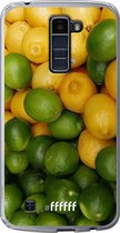 LG K10 (2016) Hoesje Transparant TPU Case - Lemon & Lime #ffffff