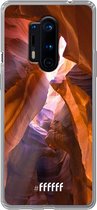 OnePlus 8 Pro Hoesje Transparant TPU Case - Sunray Canyon #ffffff