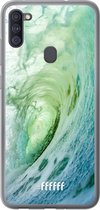 Samsung Galaxy A11 Hoesje Transparant TPU Case - It's a Wave #ffffff