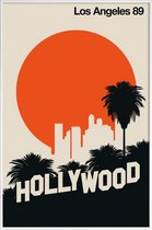 JUNIQE - Poster met kunststof lijst Vintage Los Angeles 89 -13x18
