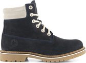 Travelin' Ljosland Nubuck Dames - Halfhoge leren veterschoen - Sneaker - Blauw Leer - Maat 41