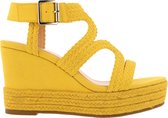 Bullboxer  -  Wedge  -  Women  -  Yellow  -  40  -  Sandalen