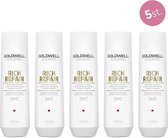 5x Goldwell Dualsenses Rich Repair Restoring Shampoo 250ml