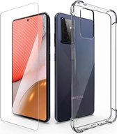 Samsung A72 Hoesje + 1x Screen Protector, met Galaxy A72 Anti-Scratch siliconen Shockproof Cases Cover