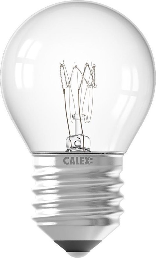 5 pièces - - Lampe Calex Ball 10W E27 Transparent 55 lumen 2700K