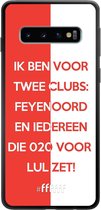 6F hoesje - geschikt voor Samsung Galaxy S10 -  TPU Case - Feyenoord - Quote #ffffff