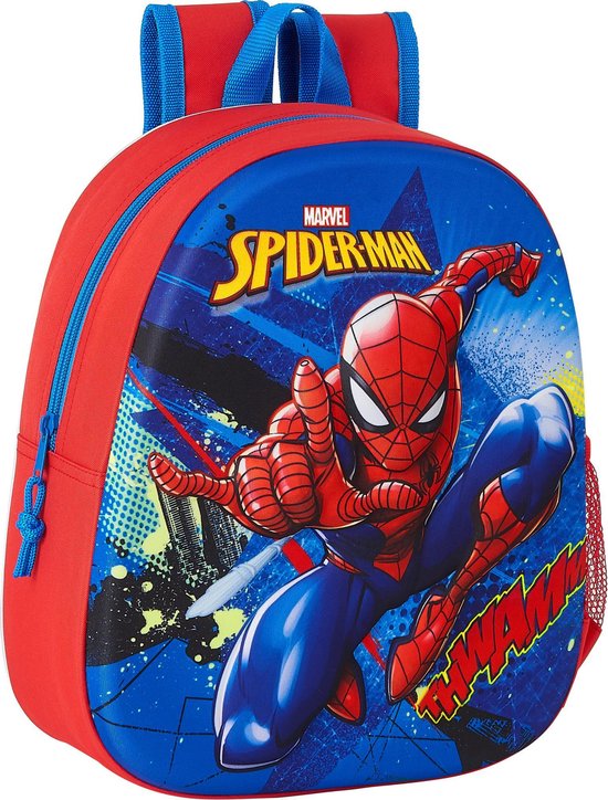 SpiderMan Rugzak 3D Great Power - 33 x 27 x 10 cm - Polyester | bol.com